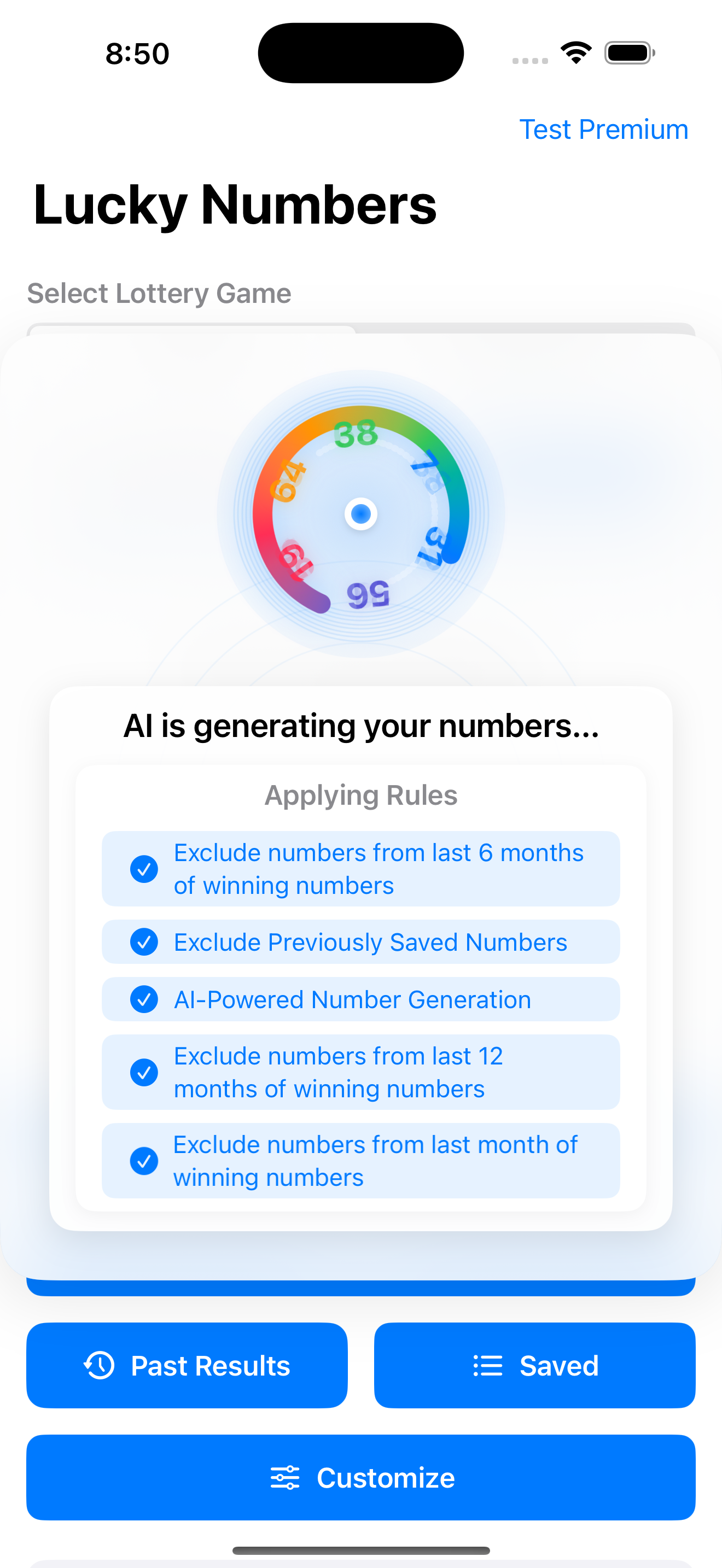 LottoGPT App Features